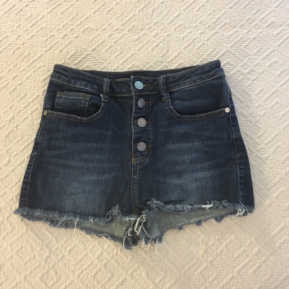 High Waisted Denim Shorts